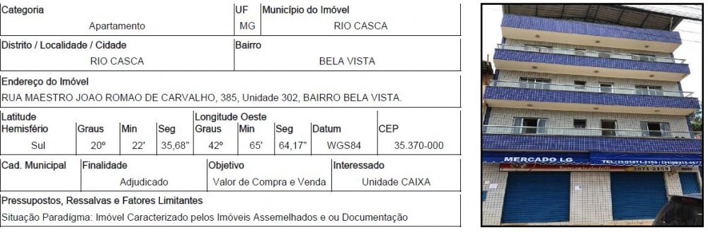 Apartamento - Venda - Bela Vista - Rio Casca - MG